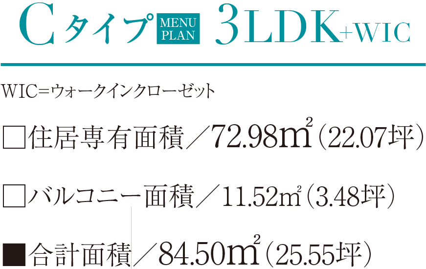 Cタイプ間取り概要
