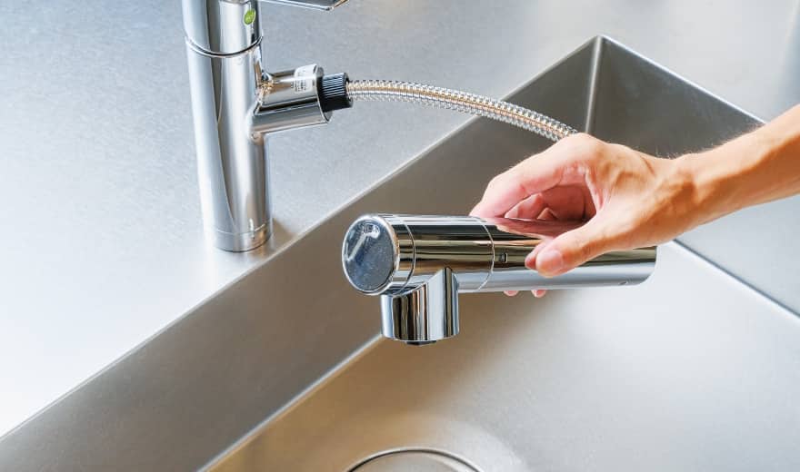 水器一体型ハンドシャワー水栓