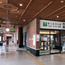 JR「上熊本」駅構内