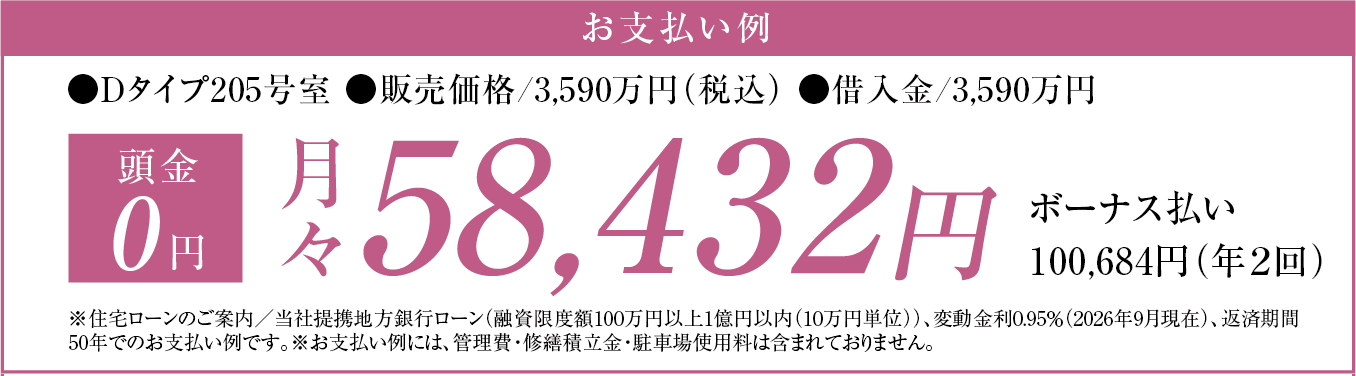 お支払例