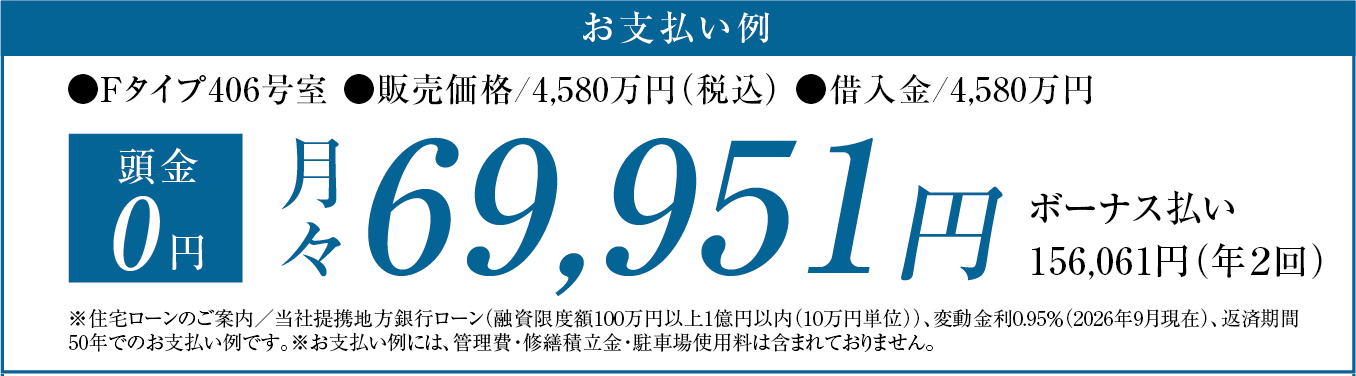 お支払例