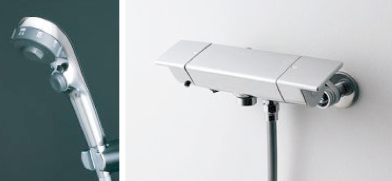 3WAYシャワー・サーモスタット付水栓