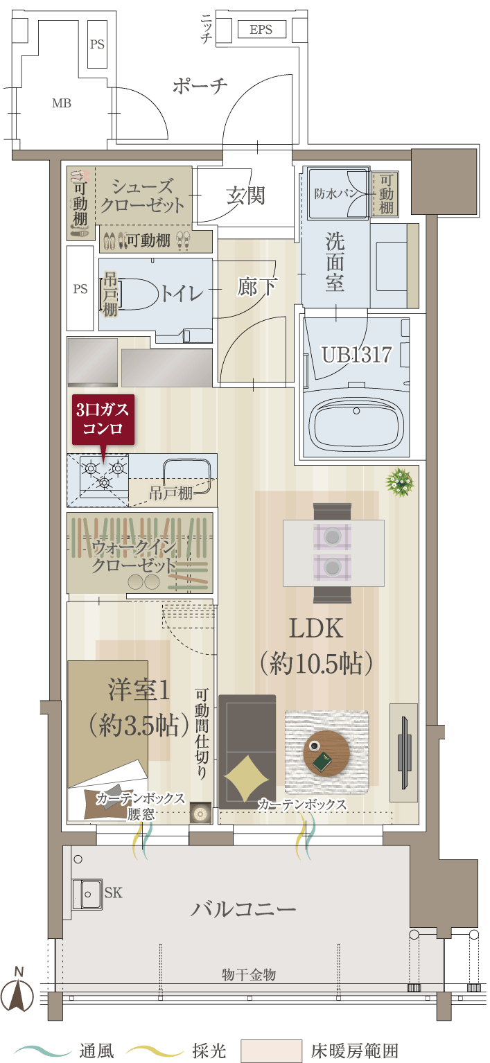 Bタイプ間取り図