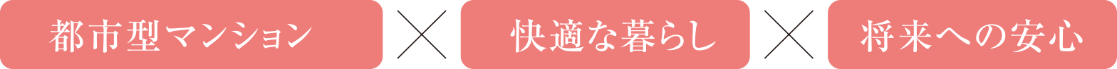 都市型マンション×快適な暮らし×将来への安心