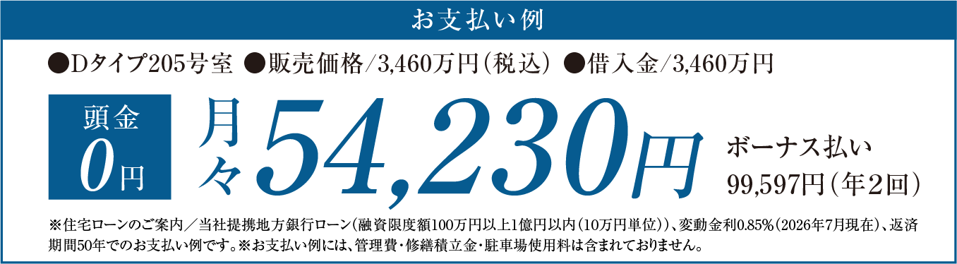お支払例
