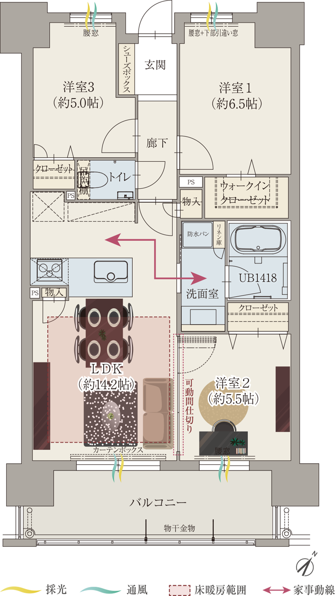 Gtype 間取り図